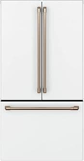 Cafe CWE23SP4MW2 23.1 cu. ft. Smart French Door Refrigerator in Matte White, Counter Depth and Fingerprint Resistant