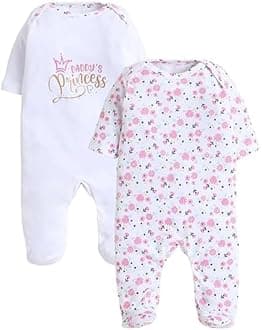 EIO® 100% Cotton Rompers Sleepsuits Jumpsuit Night Suits for Infants Newborn Baby Boys & Girls