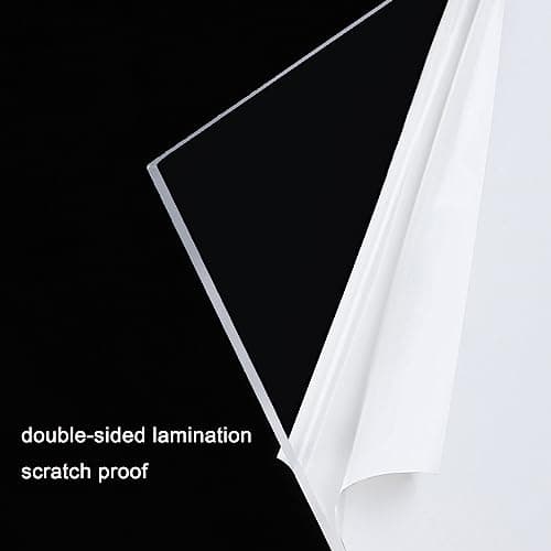 Polycarbonate Roofing Sheet,Clear Acrylic Plastic Sheet,Daylighting Panel,Roofing Cladding,UV Protection Rainproof Roof Cover,for Greenhouses,Sheds,Carports,Huts,Kennels (0.8x3m)