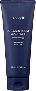 Treecell Collagen Boost Scalp Pack 200ml (6.76 fl. oz.) | Vitamin-Infused Collagen Treatment for Hair Growth | Strengthening & Scalp Repair | Paraben-Free, Sulfate-Free