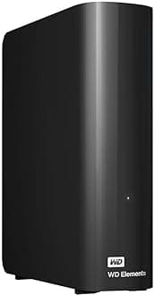 Western Digital 20TB WD Elements Desktop External Hard Drive, USB 3.0 External Hard Drive for Plug and Play Storage WDBWLG0200HBK NESN, Black