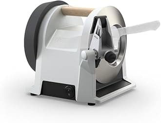 T-1 Kitchen Knife Sharpener in Zinc Gray (UK Version) with Patented Angle Guide - State-of-The-Art Blade Sharpening for European&Japanese Style Kitchen Knives - Tailored for Home Cooks