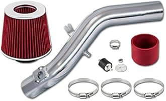 Red Short Ram Air Intake Kit + Filter Compatible with 06-11 Lexus IS350 IS250 2.5L 3.5L V6