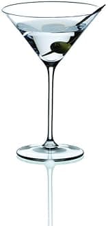 Vinum XL Martini Glasses (set of 2), Precision Blown Crystal Martini Glasses with Stem - Elegant Cocktail Glasses for Bar, 9.5oz, Machine Washable