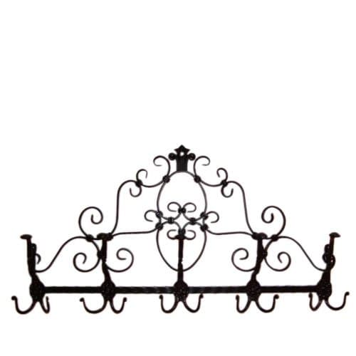 Jackson Gate Wrought Iron Scroll Coat Racks, Coat Hangers