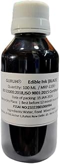 Guruh Edible Printer Ink || for Photo Cake || 100 ML (Black)