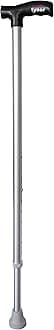 Tynor Walking Stick L Type, Silver, Universal Size, 1 Unit