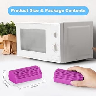 YFUIF 4 Pack Damp Clean Duster Sponge, Magic Sponge Eraser for Household Cleaning, Reusable Dusters Cleaning Supplies for Housekeeping, Dish, Blinds, Glass, Baseboards,Window Track Grooves and Faucets