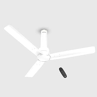 1200mm Elio BLDC Ceiling Fan | Remote Controlled, High Air Delivery Fan | 5 Star Rated, Upto 60% Energy Saving, 2+1* Year Warranty | (Pack of 1, Elegant White)