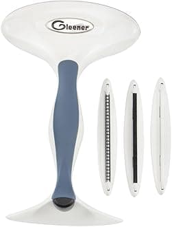 GLEENER Battery-Free Fabric Shaver & Lint Brush | Ultimate Fuzz Remover Sweater Comb | Lint Remover and Depiller for Clothing & Furniture (Slate Blue in Carton Box)