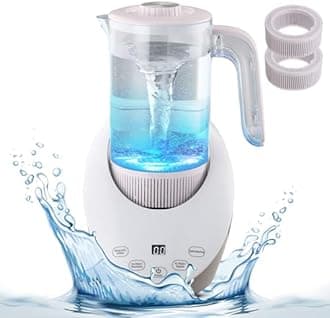 Hydrogen Water Pitcher Hydrogen Water Dispenser with SPE and PEM Concentrator Technology Electrolyzed Water Bottle Hydrogen Water Bottle with Calcium Sulfite Filt