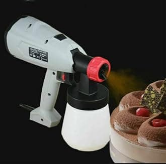 220V Power 600W Baking Chocolate Electric Spray Paint Gun Cake Sprayer 1.8/2.6MM