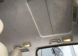 Suede Headliner Fabric with Foam Backing 60" W×54" L Auto Suede Headliner Material for Car Truck RV SUV Boat Home Roof Interior Replacement Fabric, Gray