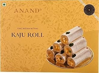 ANAND Kaju Roll 200gm (Pack of 2) | Premium Cashew Sweet Roll | Made with Pure Ghee & Finest Kaju | Soft & Flavorful Indian Mithai | Sweet Gift Box for Festivals, Wedding, Pooja & Special Celebrations