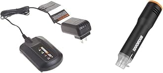WORXWA3742 3-5 Hour Charger for 20V Lithium Ion Batteries and Worx MAKERX WX743L.9 20V Mini Heat Gun (Tool Only)