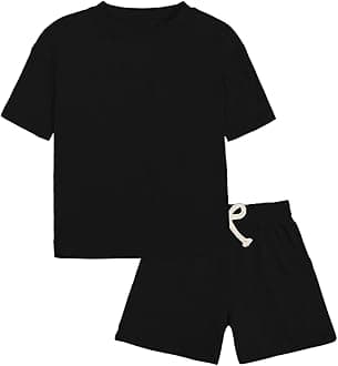 Toddler Boy Summer Outfits 2T 3T 4T Tracksuit Solid 2-piece Short Sleeve T-shirt & Shorts Clothes Set