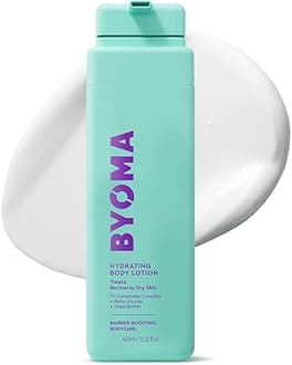 BYOMA Hydrating Body Lotion (400ml) For Normal to Dry Skin - Creamy Body Moisturiser with Tri-Ceramide Complex, Nourishes, Hydrates and Protects Skin Barrier, Vegan