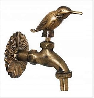 MD technic Nostalgic Hummingbird Outdoor Garden Spout Tap Antique
