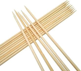 newBasics Bamboo Sticks - Potato Tornado Twister Sticks - Tikka Starter Sticks - Tandoori - Barbeque - Multipurpose - Strong - 12 inch (100 pcs)