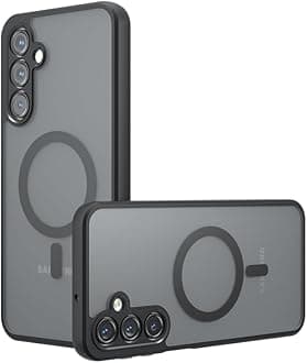 Compatible with Samsung Galaxy A16 Case Cover,Compatible with MagSafe,Compatible with Samsung Galaxy A16 Built-in Magnetic Anti-Shock Cell Phone Case Black