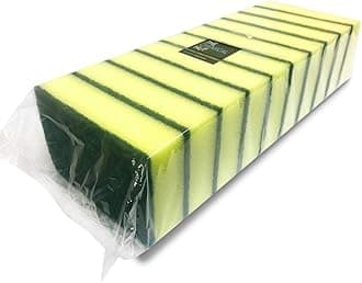 2 X 10 Pack of The Chemical Hut Heavy Duty XL Catering Sponges / Scourers for Kitchens Bathrooms and Heavy Duty Cleaning