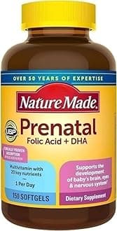 Natures Mades Prenatal Multi + DHA, 150 Softgels Bundle - Vitamins, Herbals & Dietary Supplements for Brain, Bones & Eyes Health