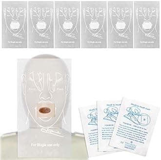 Bramble - 25 CPR Personal Protection Resuscitation Face Shields - Foil Sachets Individually Wrapped with Illustrations
