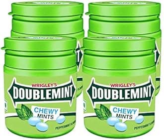 Doublemint Peppermint Chewymint, 80.85 grams Pot (Pack of 4)