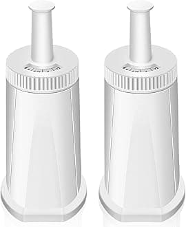 2 Pack Replacement Water Filter Compatible with Breville Claro Swiss For Oracle Barista Bambino Espresso Machine - Part #BES008WHT0NUC1