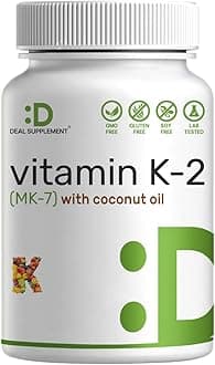 Vitamin K2 MK-7 200mcg Per Serving, 240 Coconut Oil Softgels | Easily Absorbed Menaquinone-7 Form | Bone, Joint, & Immune Support – Non-GMO