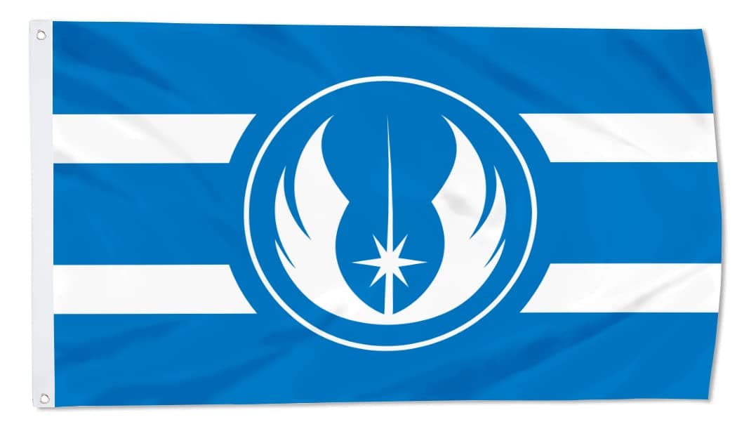 Old Jedi Order flag banner 3x5ft (Stripe)