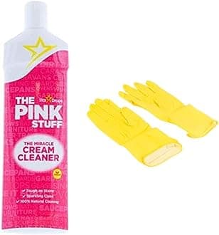 The Miracle Cream Cleaner The Pink Stuff, Bonus Rubber Gloves