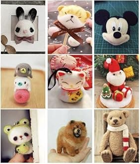 iMongol Carded Lambs Wool Stuffing Batting for Needle Felting, Knitted Crafts, Bright Creations, Pillow Filler, Stuffed Animals, Cushions,Super Clean Fine, Natural White(1lb)