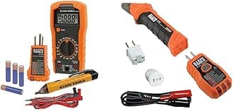 69149P Electrical Test Kit with Digital Multimeter, Noncontact Voltage Tester & 80016 Circuit Breaker Finder Tool Kit with Accessories, 2-Piece Set