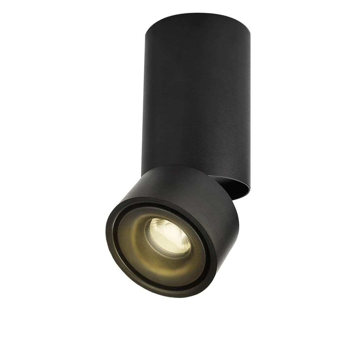 LANBOS Indoor 15W LED Spotlight wall light 360°Adjustable Ceiling Downlight /Surface Mounted COB Lighting LED/warm white 3000K/ 10X20CM/Aluminum Wall Lamp or Spot Light (Black) [Energy Class A+]