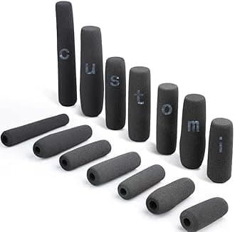 custom microphone cover Windshield foam cover microphone isolation shield Anchor Interview Headphones Windproof (lengthen)