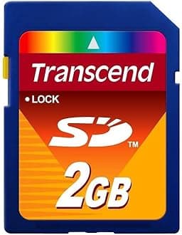 Transcend 2 GB SD Flash Memory Card (TS2GSDC)