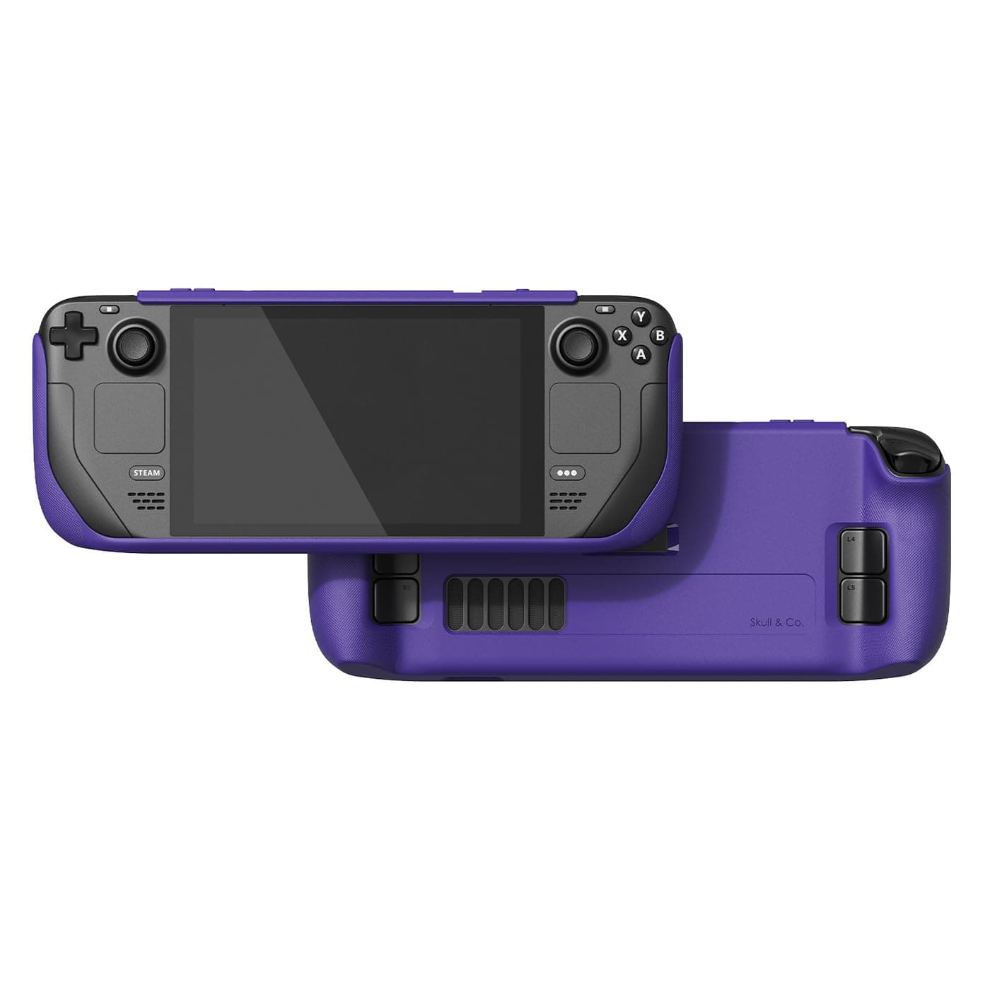 GripCase SD for SteamDeck: A Soft Protective Case with Textured Grips Full Protection and Stand, Shock-Absorption Non-Slip and Anti-Scratch Cover Design - Galactic Purple