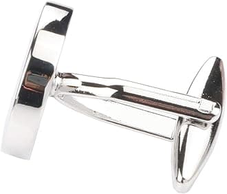 Dannyshi Men's Classic Stainless Steel Initial Cufflinks 26 Letters Business Wedding Shirts A-Z