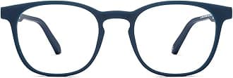 HUSTLR Lenskart | Zero Power Bluecut & Antiglare Computer Eyeglasses | Full Rim Square Shape | As Seen On Shark Tank | For Men & Women | Medium | LB E14058-W