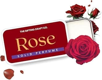 THE GIFTING CRAFT CO.™ Rose Solid Perfume | Date Ready Pocket Size Body Fragrance for Men & Women - 10g