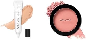 Megalast Eyeshadow Primer and Color Icon Blush Cruelty-Free Makeup Bundle with Vitamin E Enriched Primer and Jojoba Oil Infused Blush