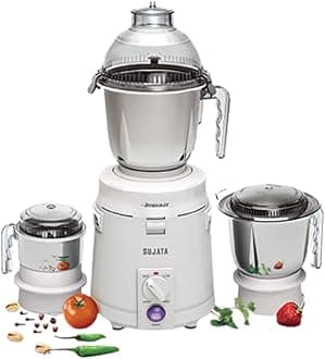 Dynamix 900 Watts Mixer Grinder | 22000 Rotations Per Min | 90 Minutes Continuous Running | 3 Versatile Jars 1500 ml, 1000 ml and 400 ml