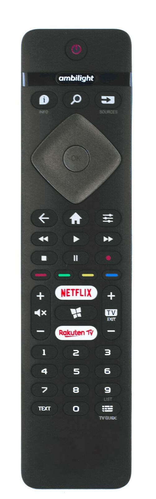 121AV - Replacement Remote Control compatible with Philips 75PUS6754/12 65PUS6754/12 65PUS6704/12 55PUS6754/12 Ambilight Smart LED TVs
