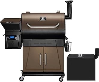 2025 Electric Pellet Grill & Smoker, 700 sq in Cooking Area, Dual-Wall Insulation, PID V2.1 Controller, Meat Probes, Easy Hopper Clean-out, Includes Grill Cover, 8 in 1 Outdoor BBQ, 700D6