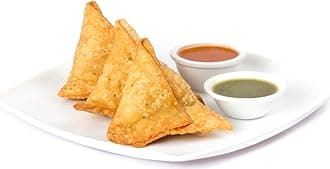 Indian Punjabi Samosa Vegetarian Half Cooked Samosa 100% Fresh Home Made Snacks For Friend & Family Party Fun Home Crispy x 10 Pcs