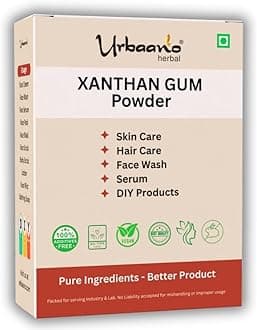 Xanthan Gum Powder - 100 Grams For Soap Making, Shampoo, Cosmetics, Moisturizer, Lotion Making, Domestic Use & DIY Personal Care For Face, Hair, Skin & Body (Pack of 1)