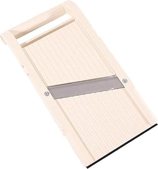 Mandoline Jumbo Slicer, Japanese Stainless Steel Blade, Beige
