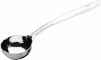 Signora Ware Stainless Steel Heavy Gauge Plus Extra Deep Ladle | Super Glow Finish | Odour Free | Best for Serving & Pouring Gravy | Milk & Soup Ladle | Versatile Ladle (Size 28.5Cm | Multicolor)