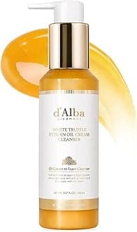 d’alba Piedmont Italian White Truffle Return Oil Cream Cleanser, Vegan Skincare, Easy One Step Cleanser for Sebum & Makeup Removal, Hydrating Cleanser, for Sensitive Skin, Korean Skin Care, 150ml